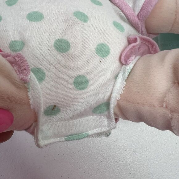 Tollytots Baby Doll Soft Plush Stuffed Blanket 13" Embroidered Eyes 13 Inches - Picture 8 of 10